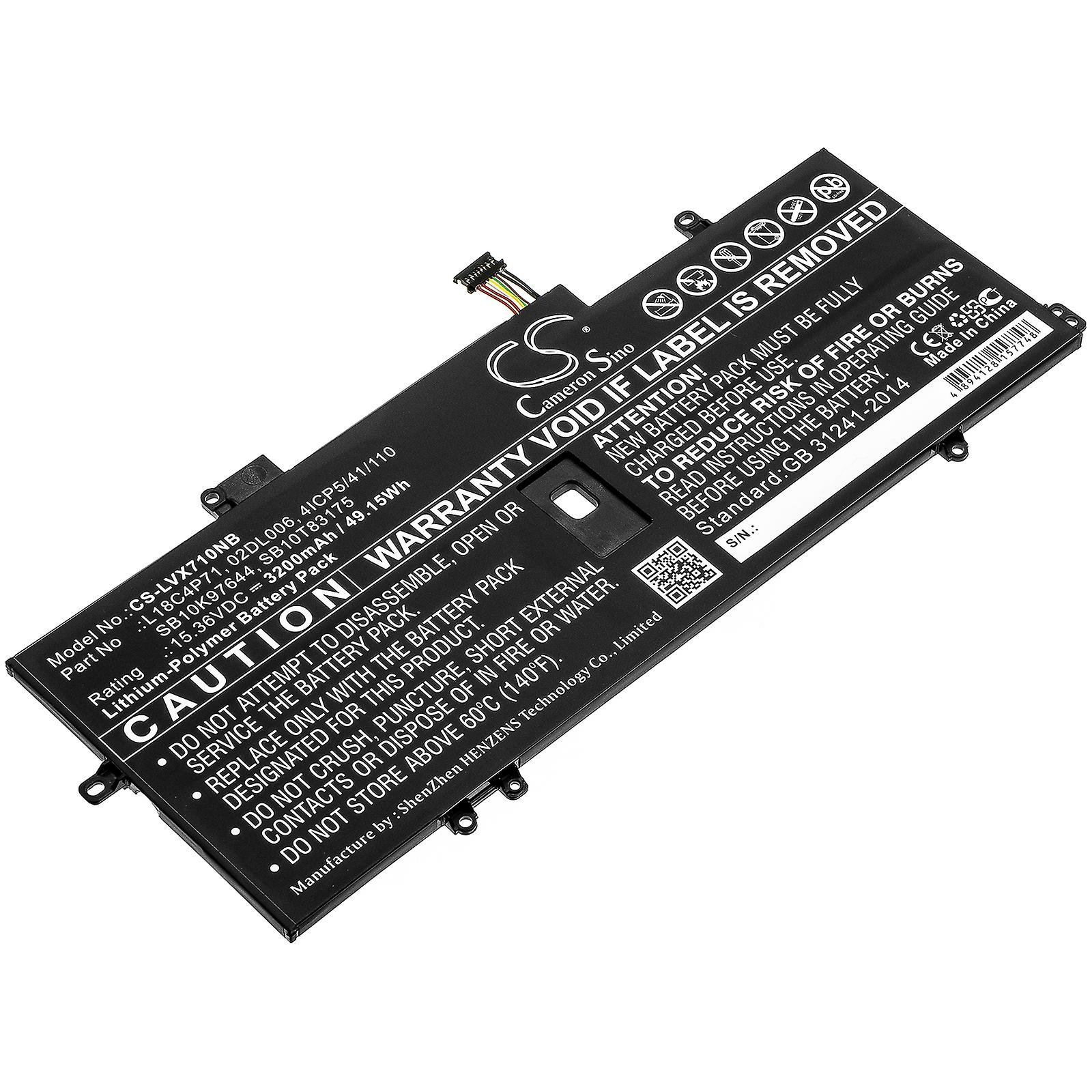 Battery for Lenovo Thinkpad X1 Yoga Carbon 02DL004 02DL006 L18C4P71 SB10K97642