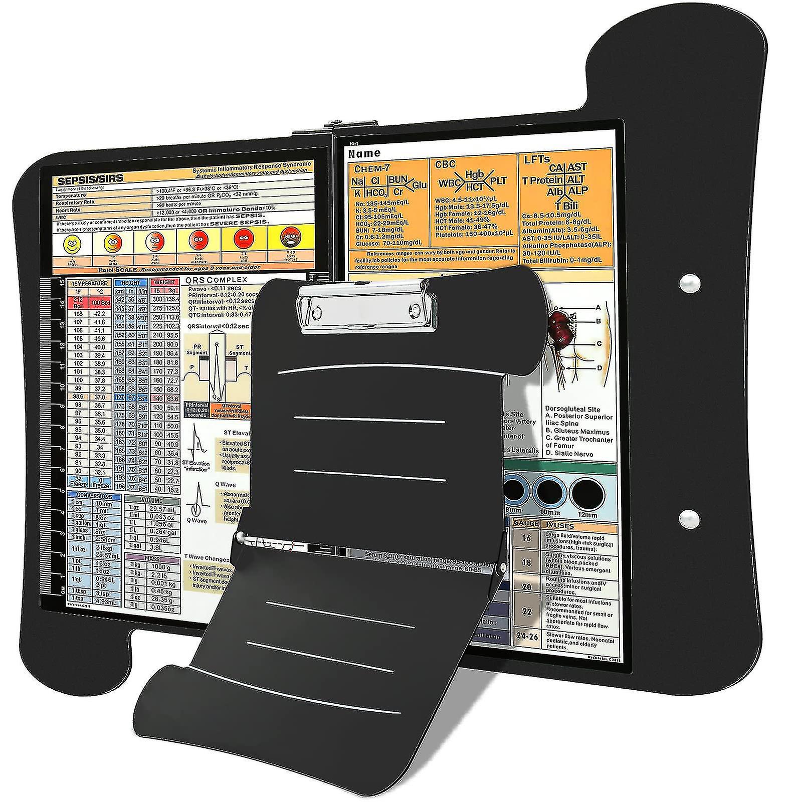Nursing Edition Clipboard Folding Pocket Reference Clipboard For Office Home