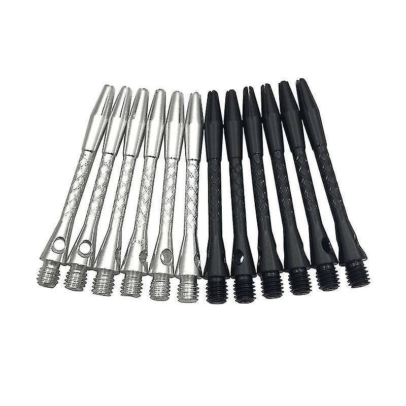 Black SilveryWhite Aluminium Alloy Dart Shafts