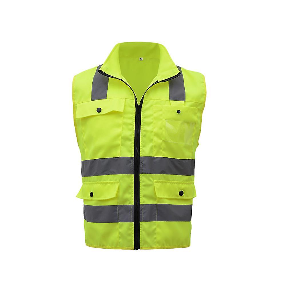 SFVest High Visibility Reflective Safety Vest Reflective Vest Multi Pockets Workwear Security
