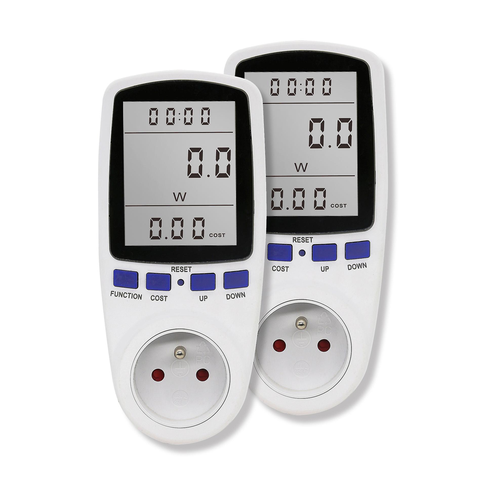 2 units, power meter socket, 7 mode power consumption meter