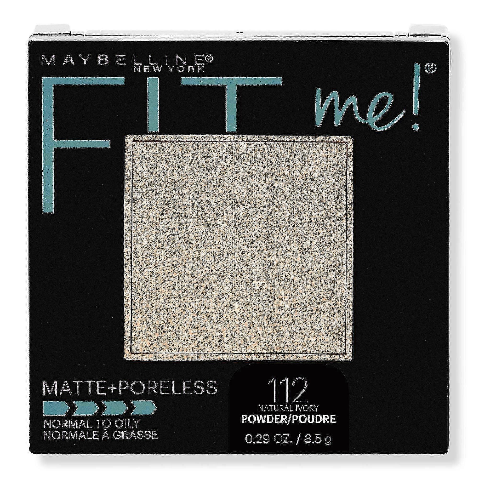 Maybelline Fit Me Matte + Poreless Powder, Natural Ivory, 0.29 Oz