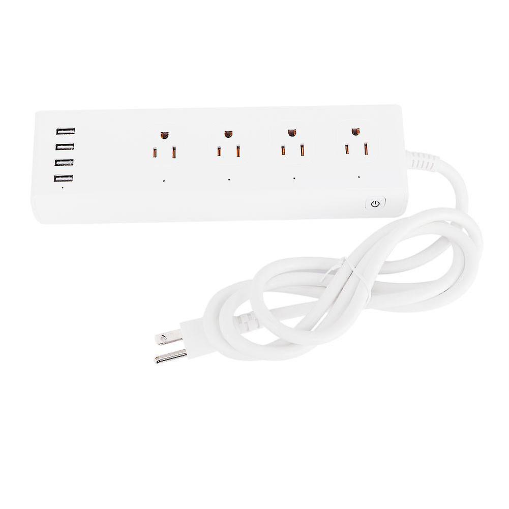 4 Usb Ports And 4 Us Plug Jack Wifi Remote Control Smart Power Socket 120v