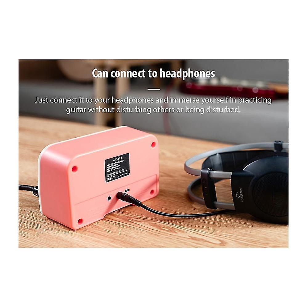 Ja-02 Ii Mini Guitar Amplifier Channel Clean & Overdirve Effect Guitar Amp With Bluetooth 5.0 Connetor,pink