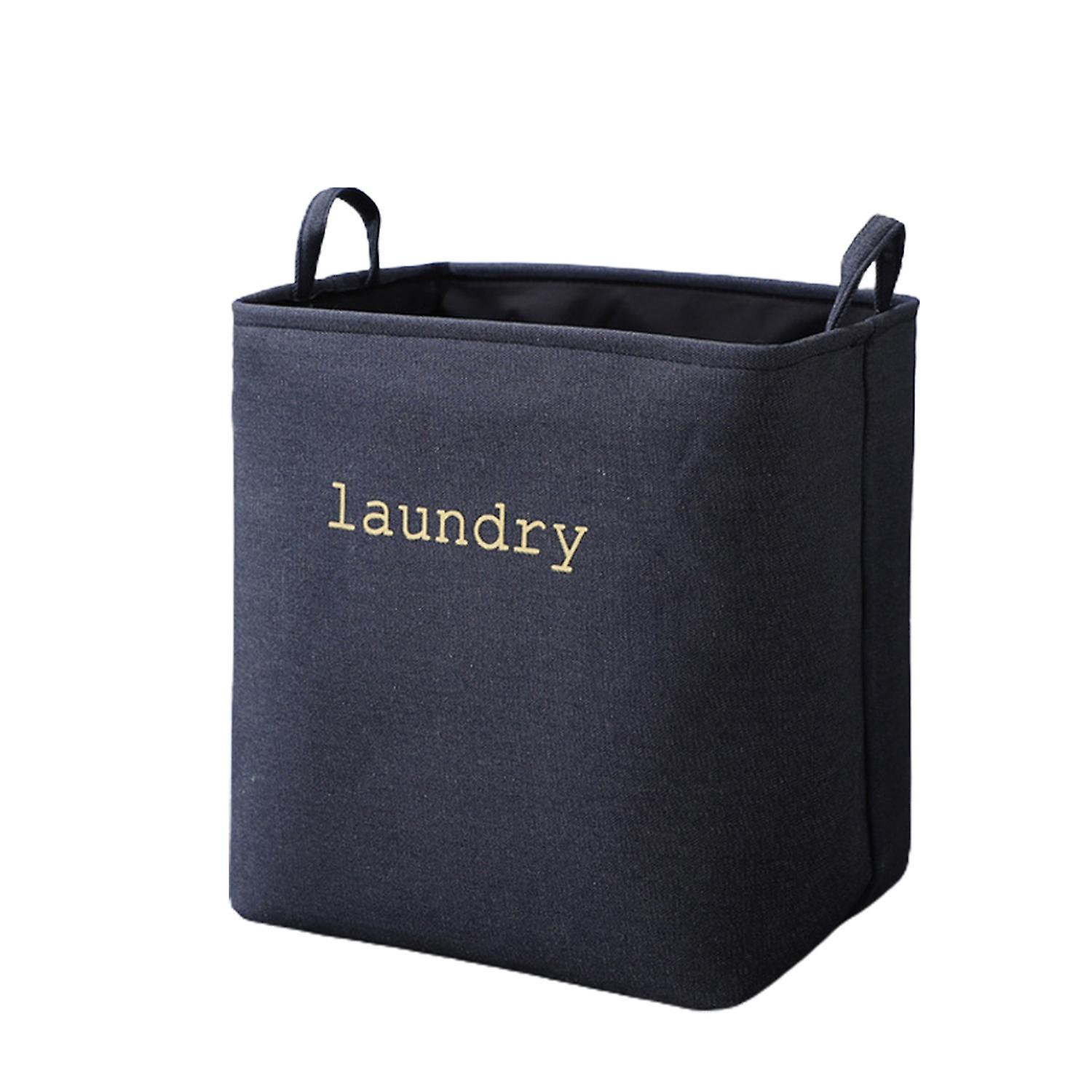 ZHOUBA Laundry Hamper Bag Large Capacity Saving Space Demin Washing Storage Foldable Clothes Basket
