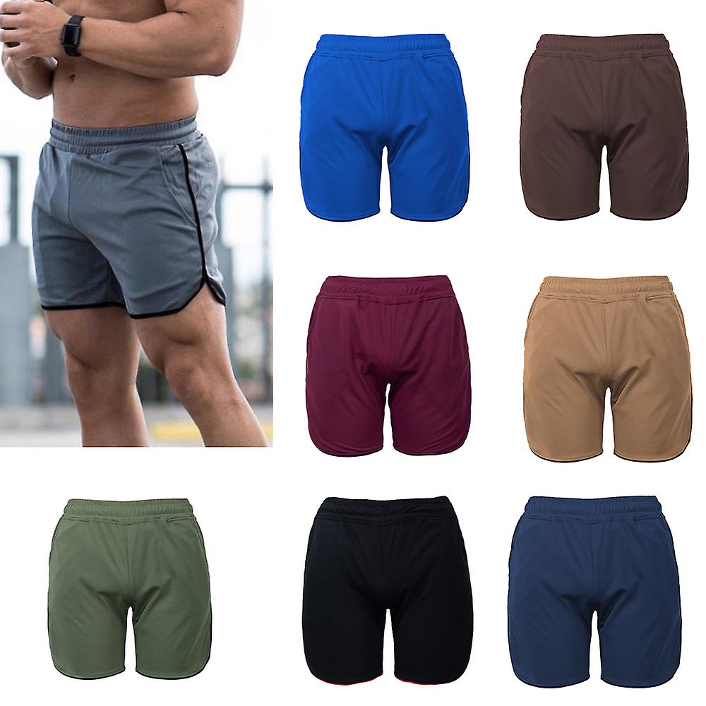 Men Fitness Shorts Quick Drying Gym Beach Shorts