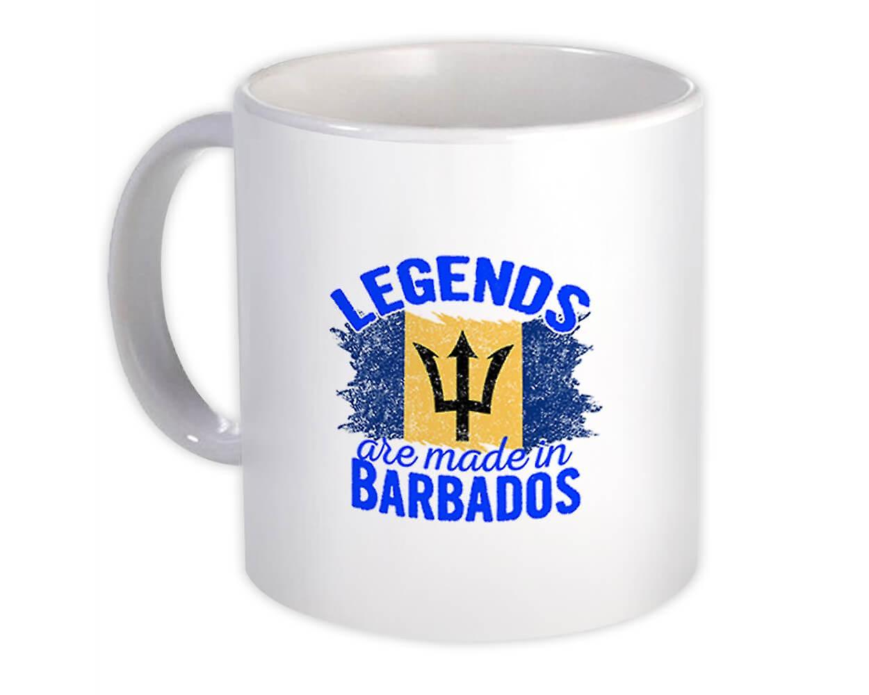 Legends are Made in Barbados: Gift Mug Flag