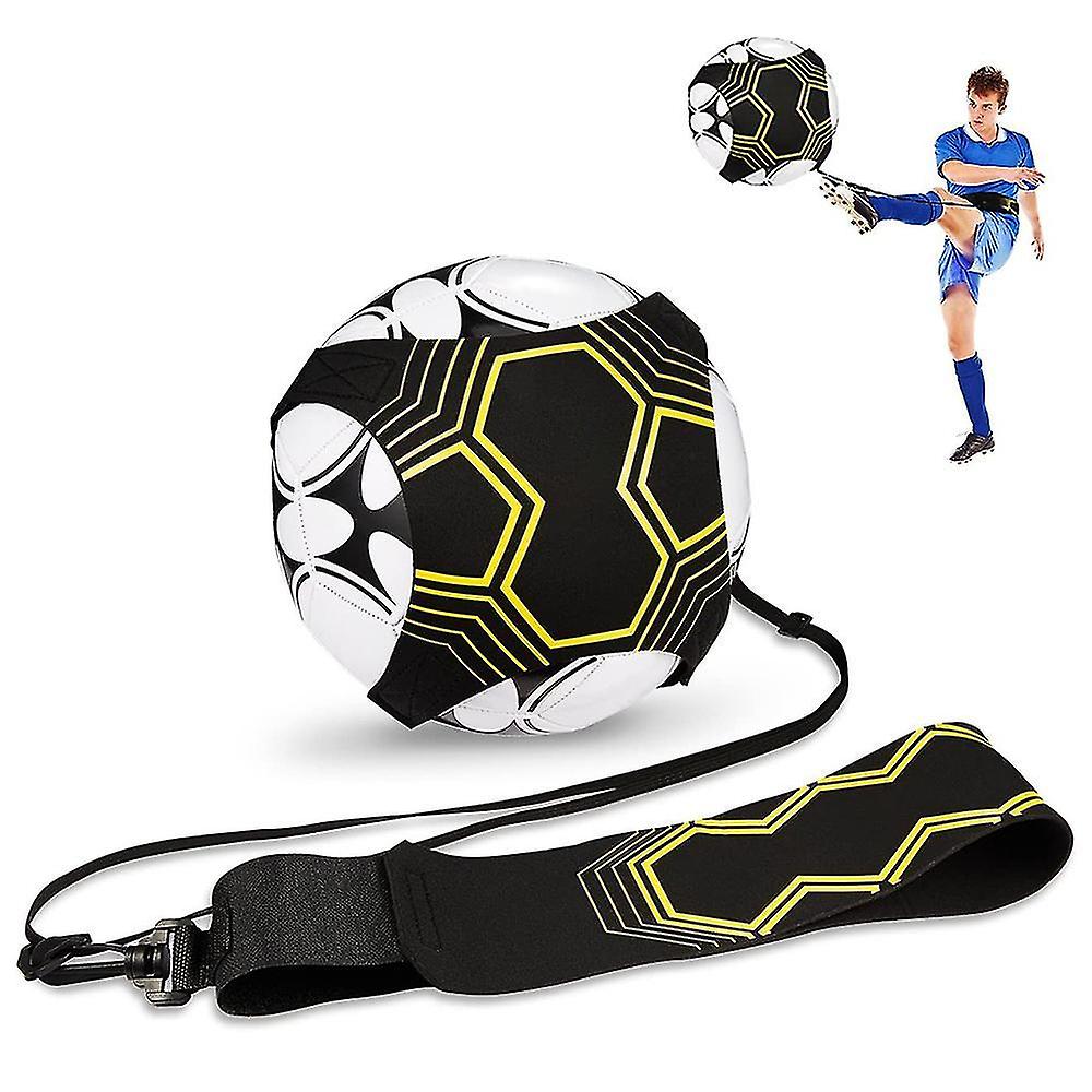 1 Pcs Hands-free Adjustable Solo Soccer Trainer - Fits Audlt And Children