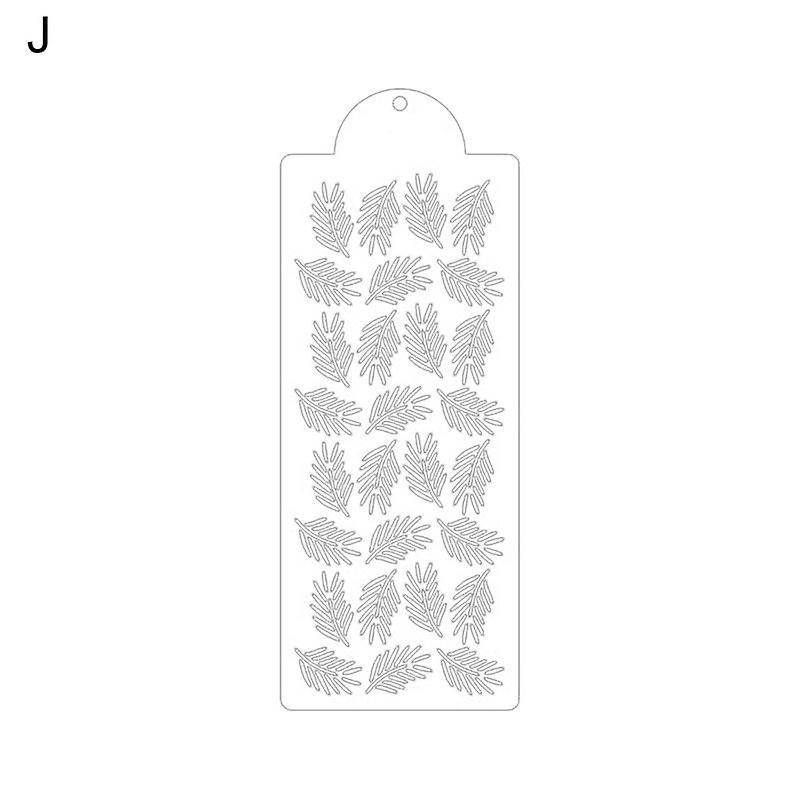 Flower Pattern Cake Stencil Exquisite Easy to Use PET Visual Effect Cake Templatetern for Home