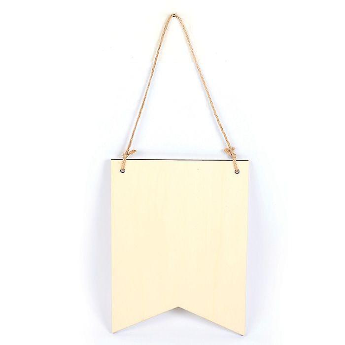Wooden pennant suspension 20 x 15 cm - 2-pointed