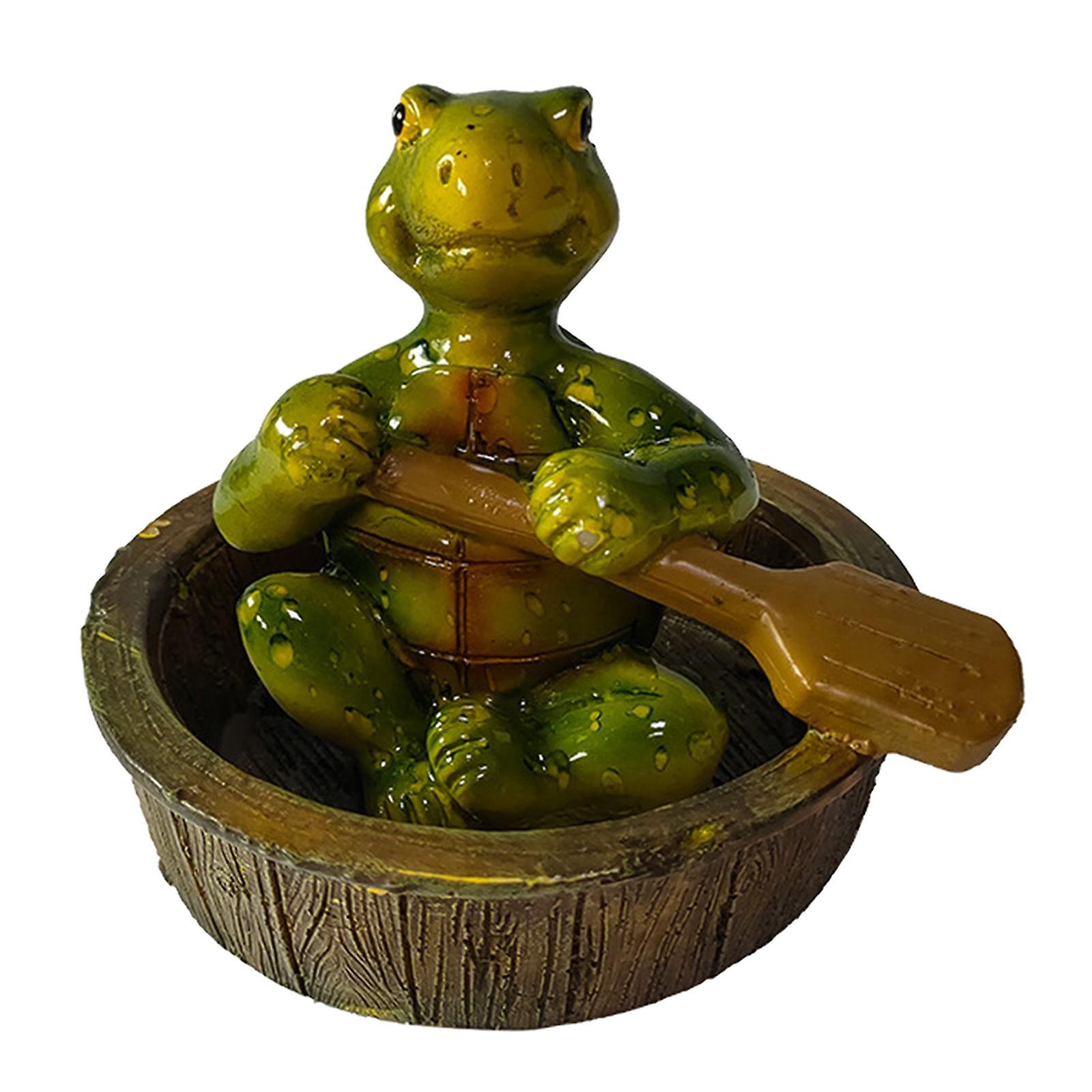 Resin Animal Ornament Water Floating Ornament Realistic Vivid Raft for Pool Tortoise