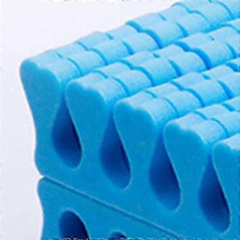 100pcs Sponge Toe Separator Soft Nail Art Finger Separator Divider Spacer Manicure Pedicure Tool Blue 