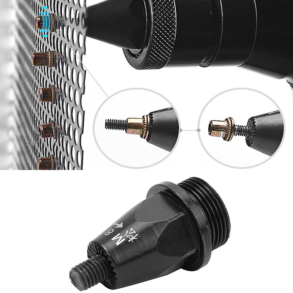 Air Riveter Rivet Nut Gun Head Hard Alloy Pneumatic Pull Setter Riveting Tool PartsM8 