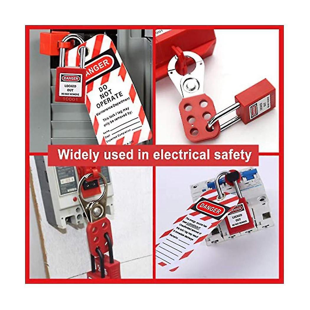 Cable Box VEVOR Electrical Lockout Tagout Kit, 26 PCS Safety Loto Kit Includes Padlocks, Hasps, Tags, Nylon Ties, And Carrying Bag, Lockout Tagout Safety Tools For Industrial, Electric Power, Machinery | VEVOR