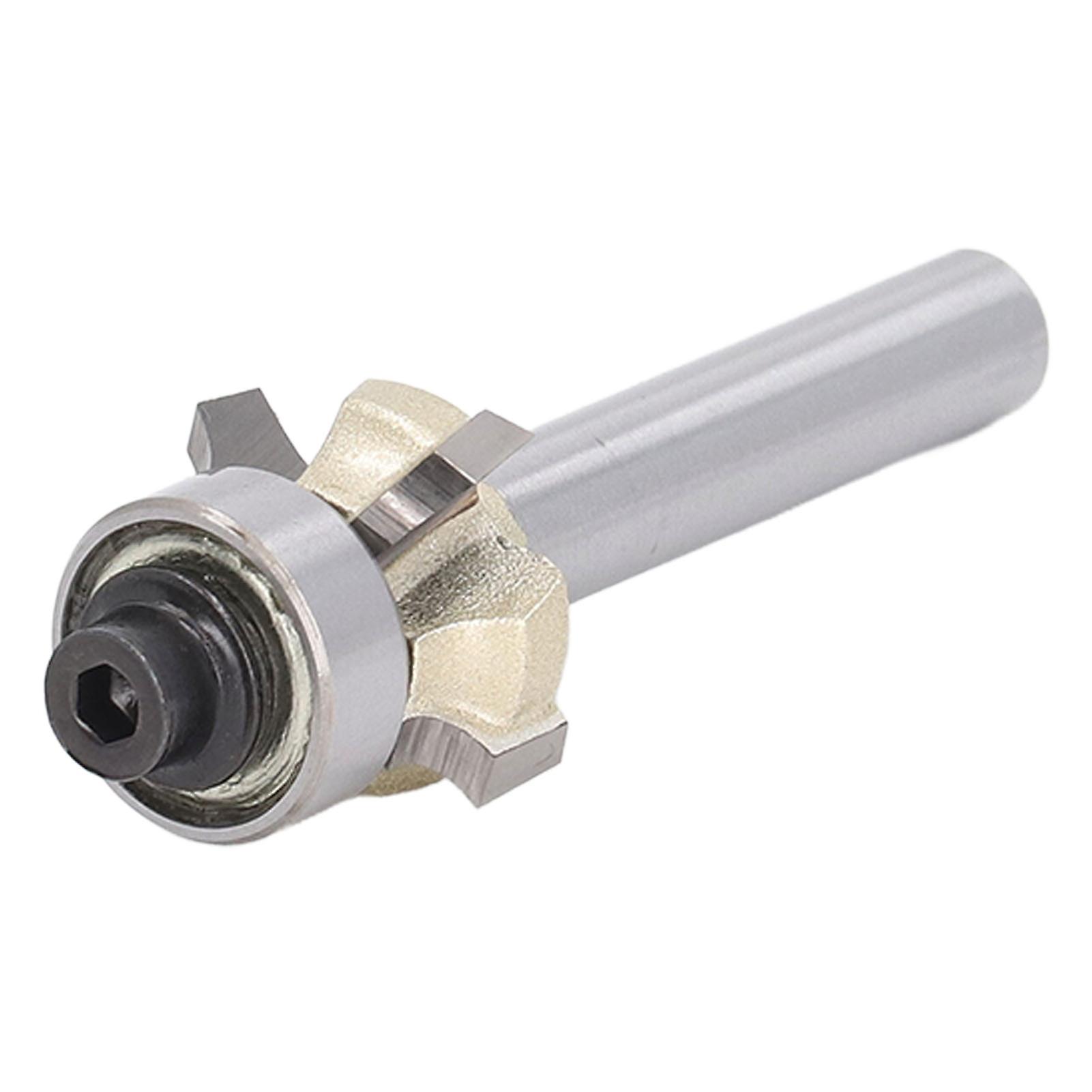 Corner Round Bit 1/4in Shank 4 Flute Edge Forming Router Bit Woodworking Chamfering Cutter 