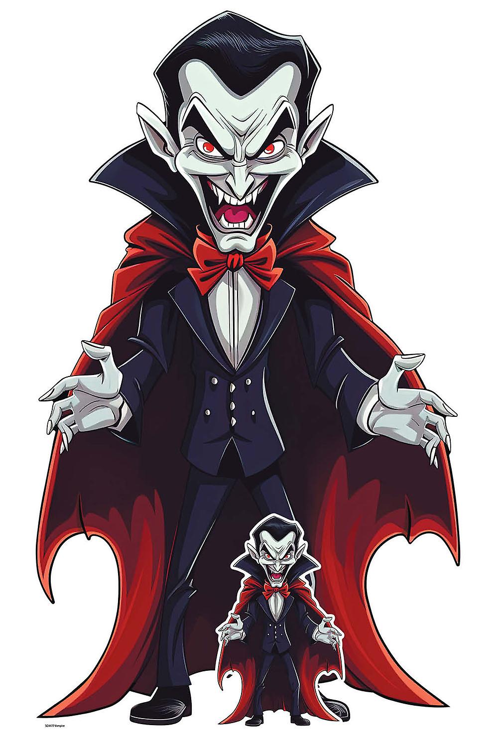 Cartoon Vampire Halloween Lifesize Cardboard Cutout / Standup