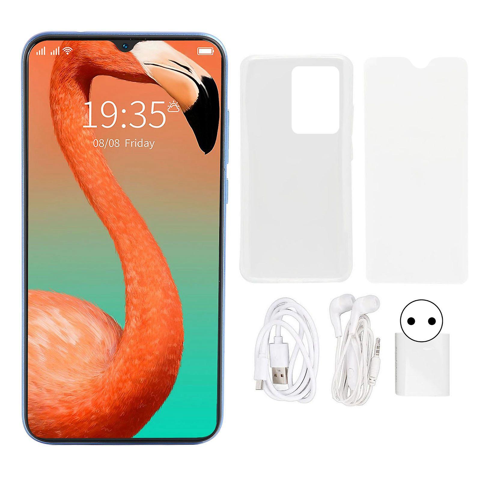 6" Android 11 Smartphone, 4GB+32GB, 16MP Camera, 6000mAh Battery, 1080P Display, Blue