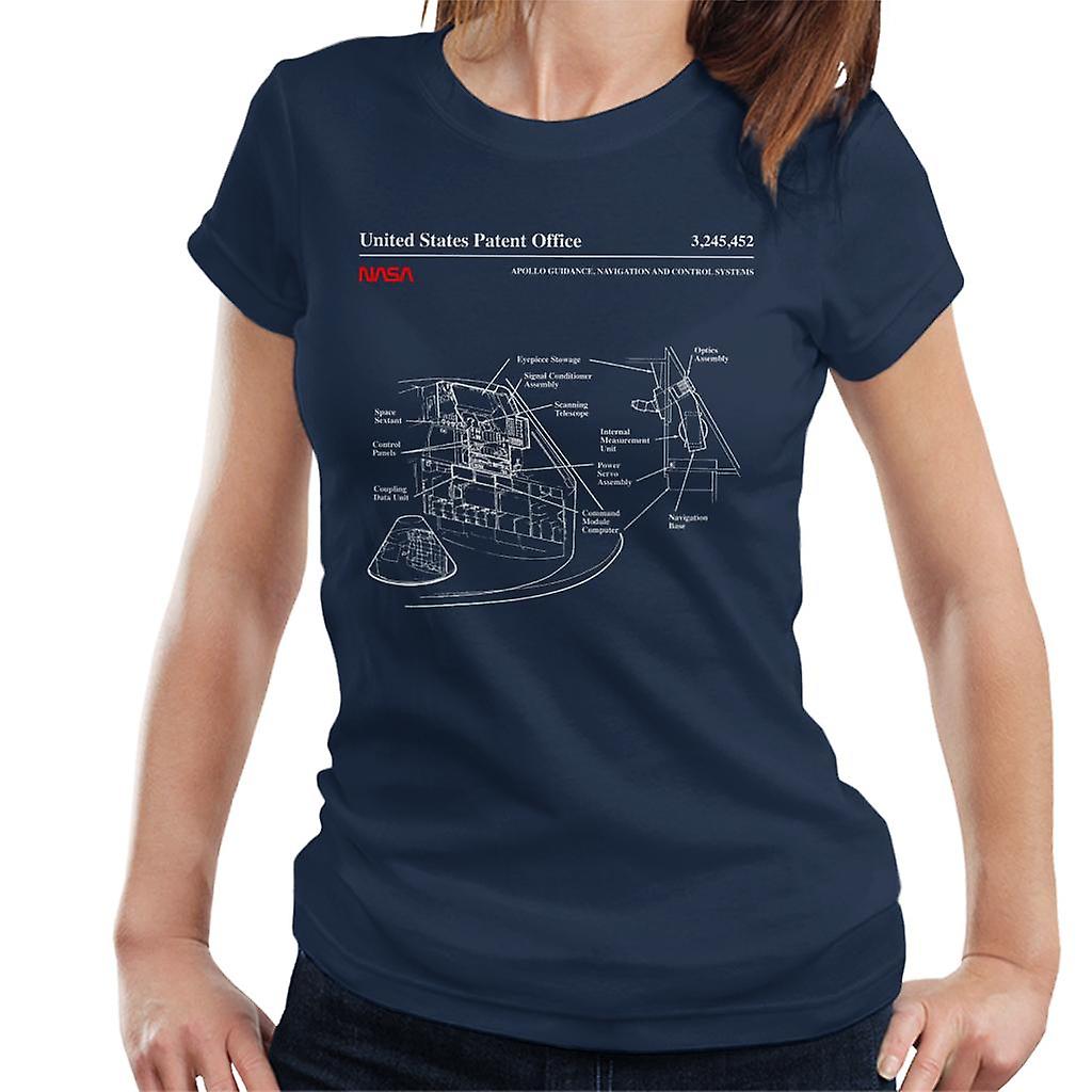 NASA Apollo Control Systems Blueprint Women's T-Shirt