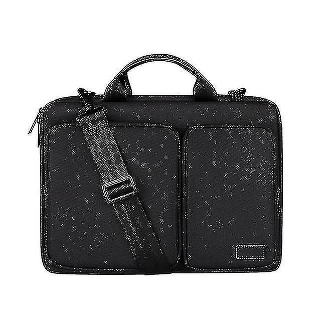 Waterproof Laptop Bag Notebook Shoulder Bag Briefcase Thick Interlayer Side Opening