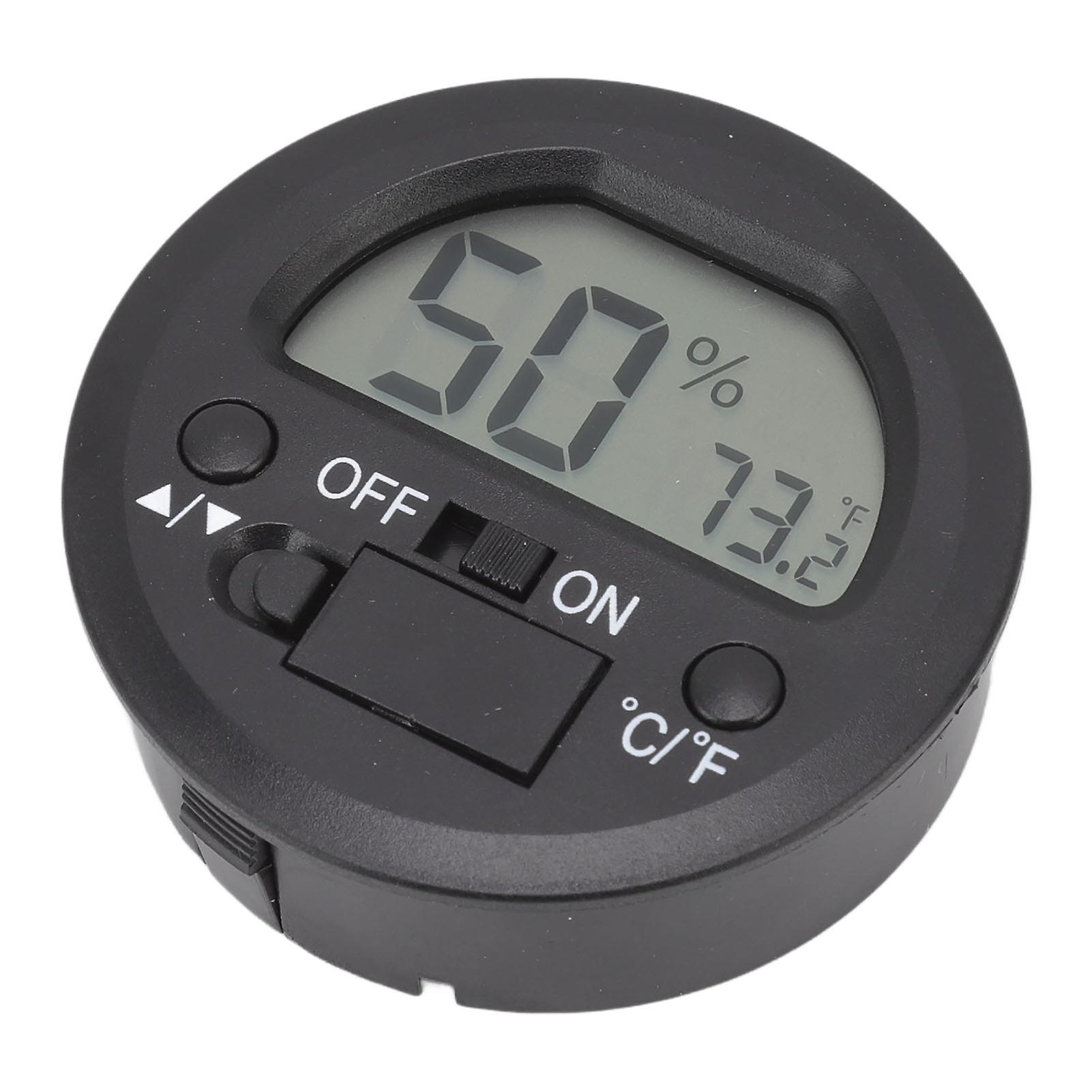 Temperature Humidity Meter Portable Round Embedded Electronic Digital Display Temperature Humidity Gauge 