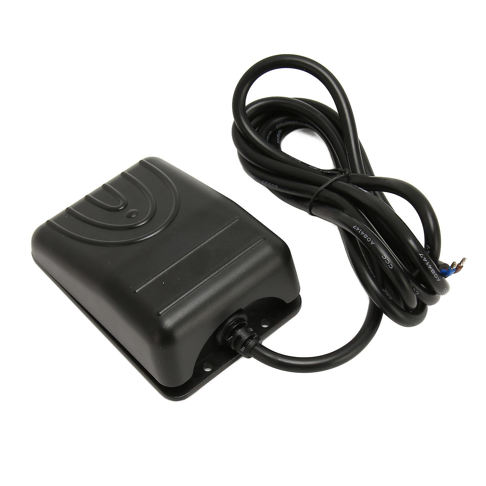 Foot Switch 16A 250V AC High Power Self Resetting Waterproof Single Foot Pedal Controller Switch with 6.6ft Cable FS211W2S, 2 Wire Core