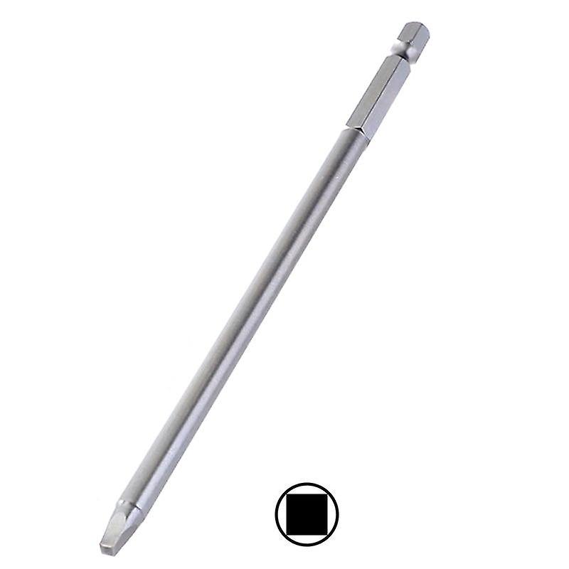 10 Stück Schraubendreher-Bits Mit Vierkantkopf – 150 Mm, 1/4 Zoll Sechskant, Magnetisch, S2 Stahl