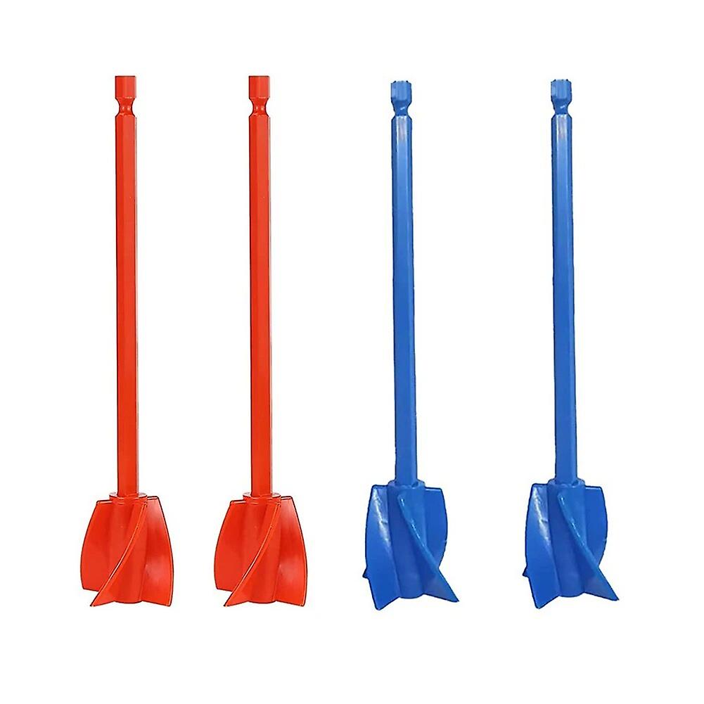 4pcs Mixing Stick Epoxy Mixing Stick for Cement Paint Mixer with Handle Reusable Resin Paint Mixer~2701