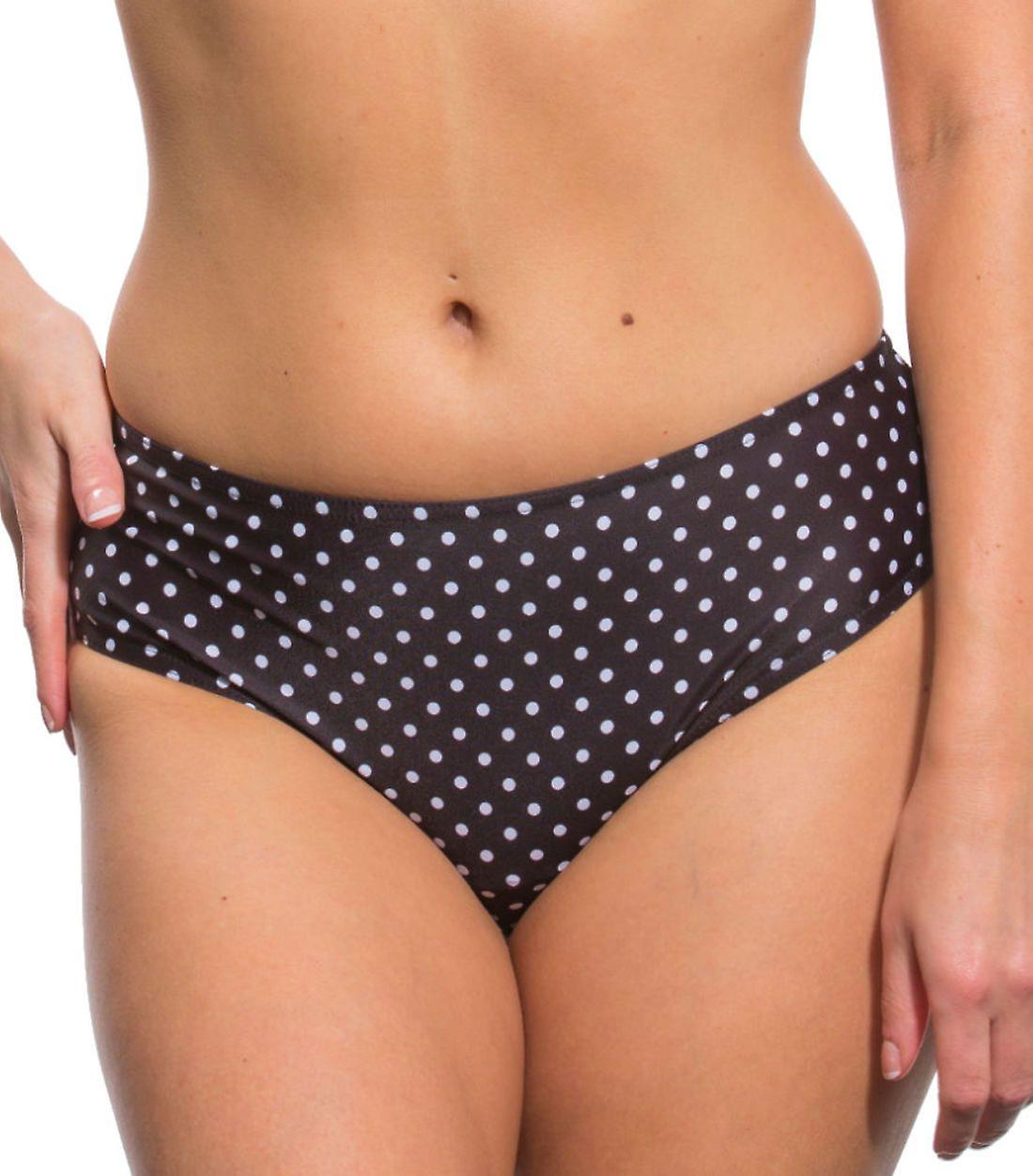 Domino Culotte de bikini taille haute