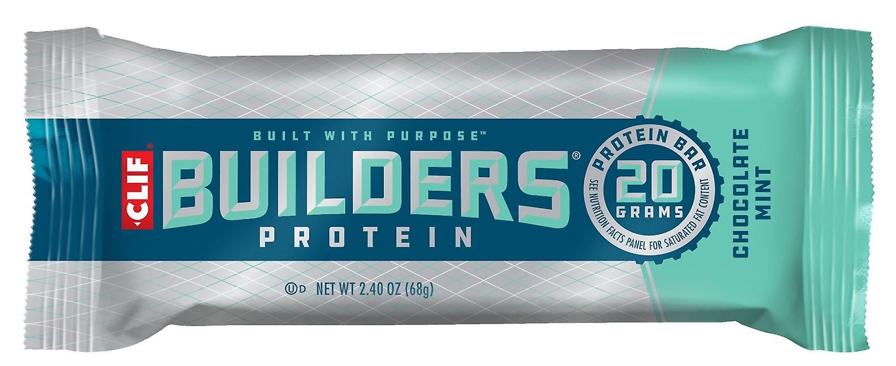 Clif Chocolate Mint Builder's Protein Bar 68g x12