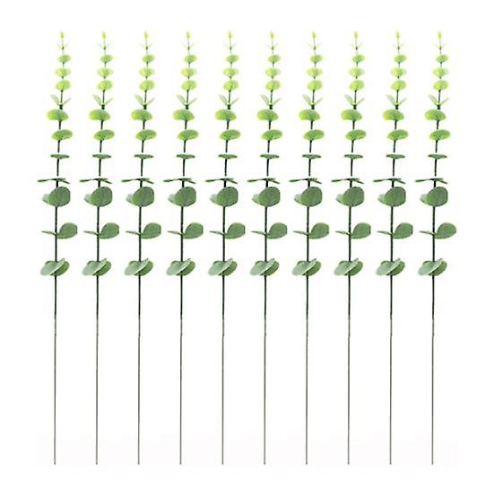 10Pcs Simulation Plant Realistic Long Lasting Cuttable Practical Table Centerpieces Artificial Eucalyptus Photography Props
