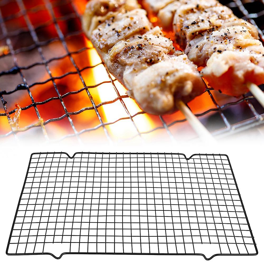 Rectangle BBQ Wire Mesh Grill Net Barbecue Grilled Grid Outdoor Camping Picnic Tool