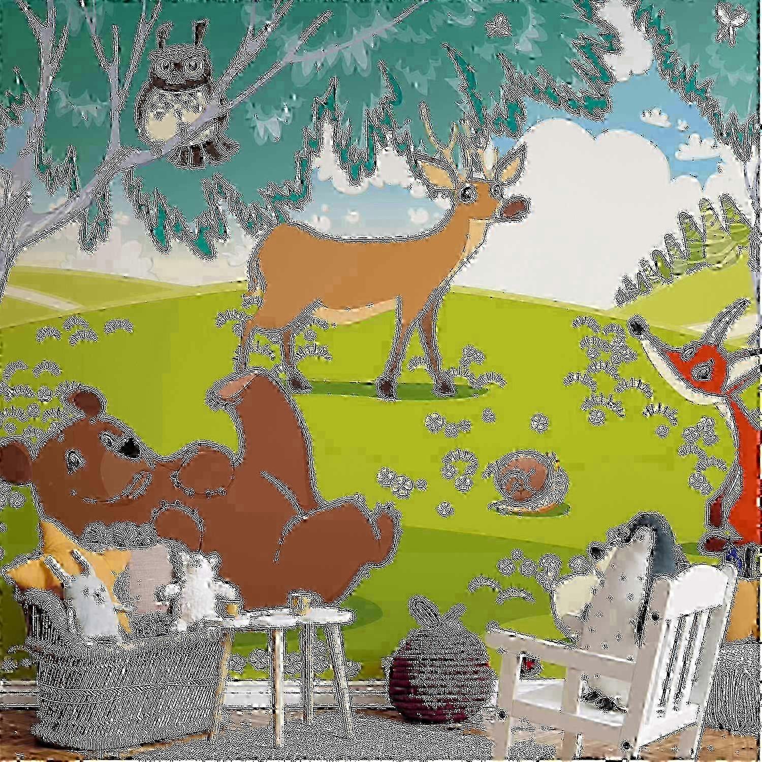 Self-adhesive Wall Mural - Funny animals