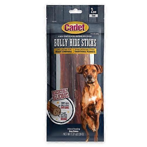 Cadet Bully Hide Sticks All Natural Dog Chews Small Stick, 2 Count