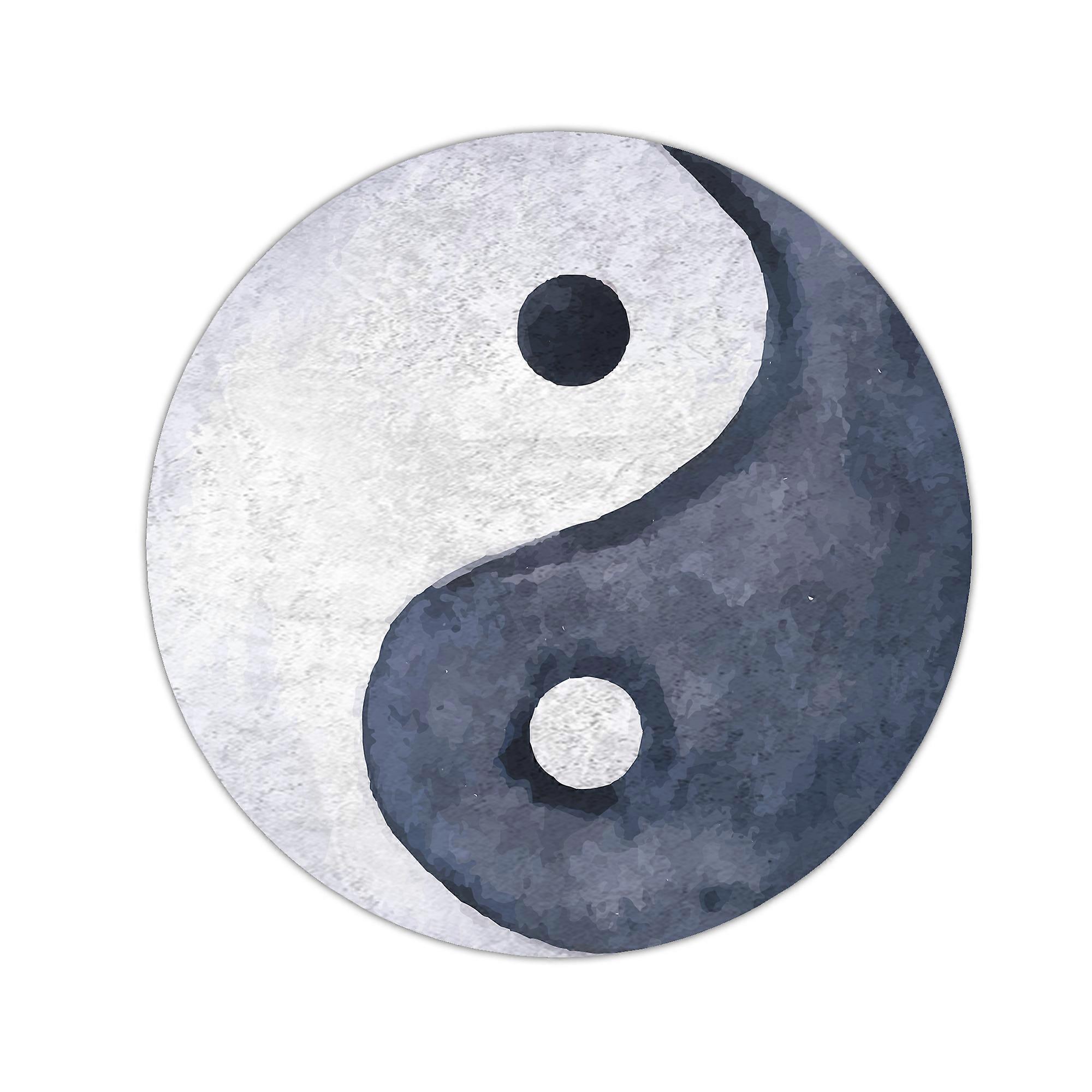 Yin Yang Decorative Circle Rug