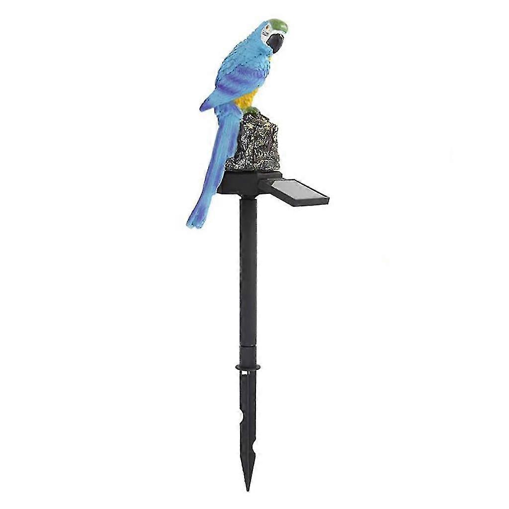 Solar Parrot Inserting Ground Light Resin Crafts Garden Placement Light