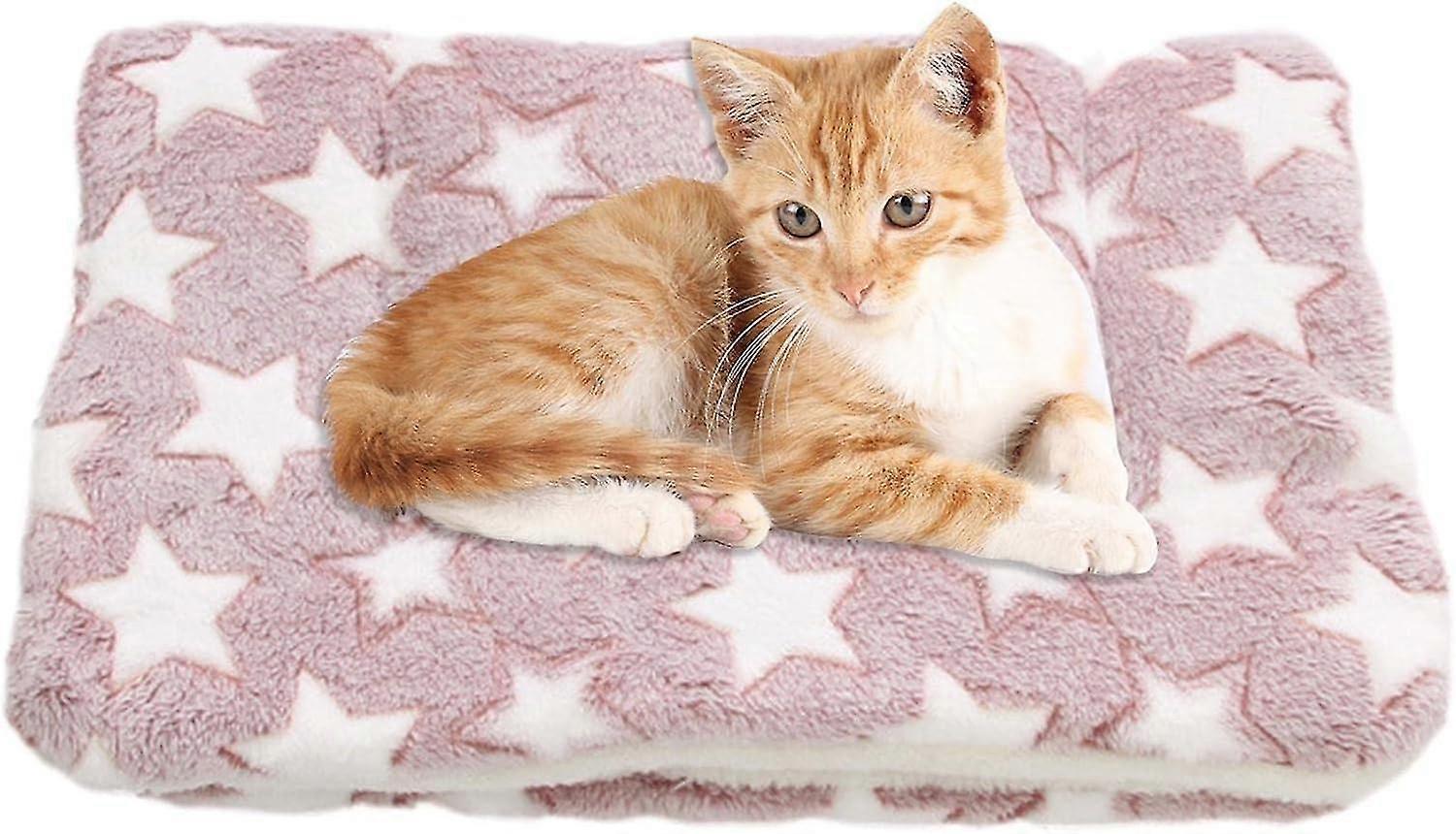 بطانية تهدئة القط ، حصيرة القط ، بطانيات القط للقطط الداخلية ، بطانية القط المهدئة المريحة ، وسادة الأليفة من قماش الفانيلا الممتازة للقطط ، مستلزمات الأليفة Cu