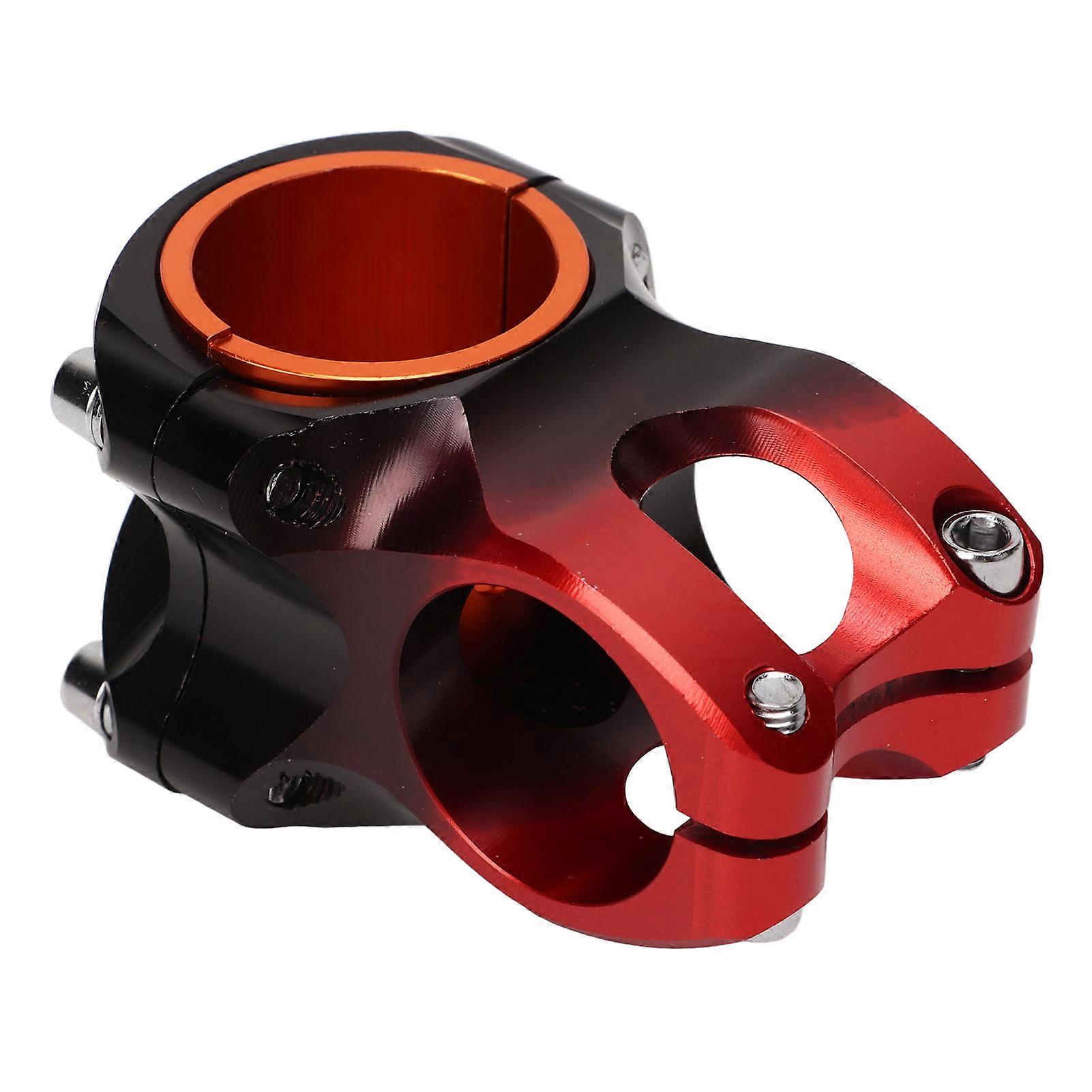 Mountain Handlebar Short Stem Aluminium Alloy 31.8x35mm Handle Bar Handlebar Riser Accessory Black Red