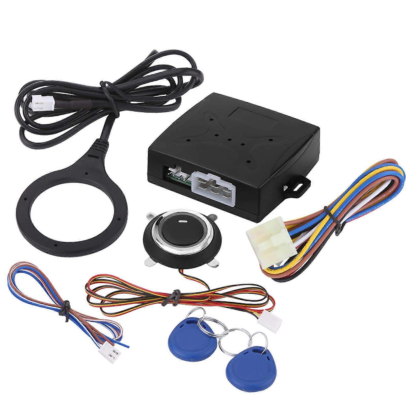 Car Alarm Engine Push Stop Start Button Lock Starter Ignition Keyless Entry NO.74538