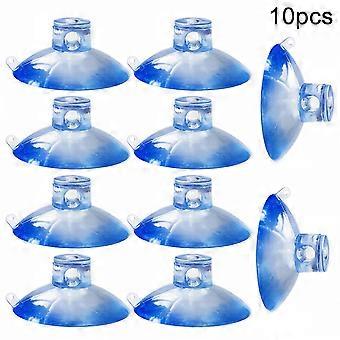 10stk Dual Hang Sugekopper Med Side Pilot Hole Gummi Casement Suckers Gennemsigtige Vakuumkop Sugekopper Til Badeværelse 30mm
