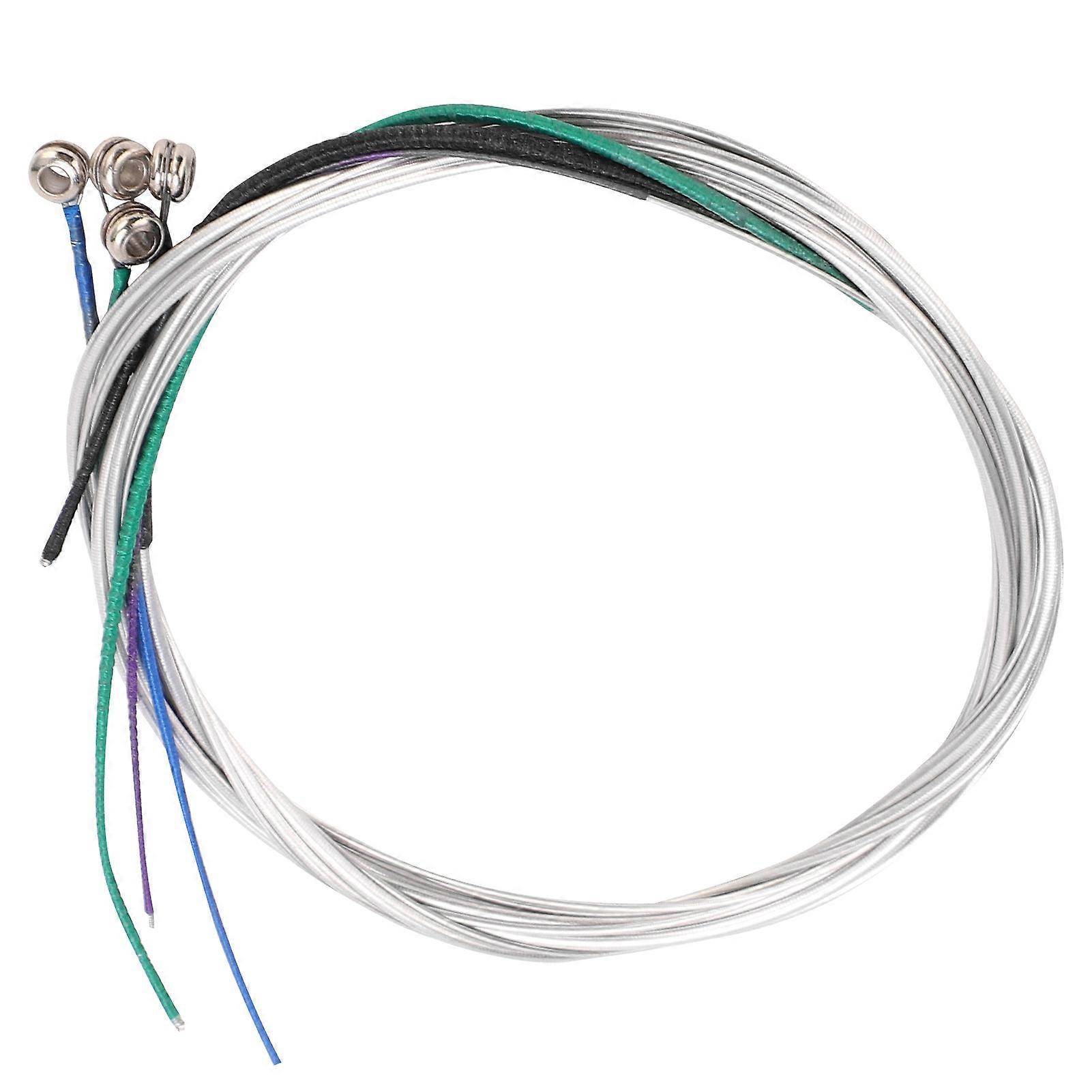 4/4 Fiddle Strings Set Aluminummagnesium Alloy For Beginner Students Advanced Players(silver 4/4)