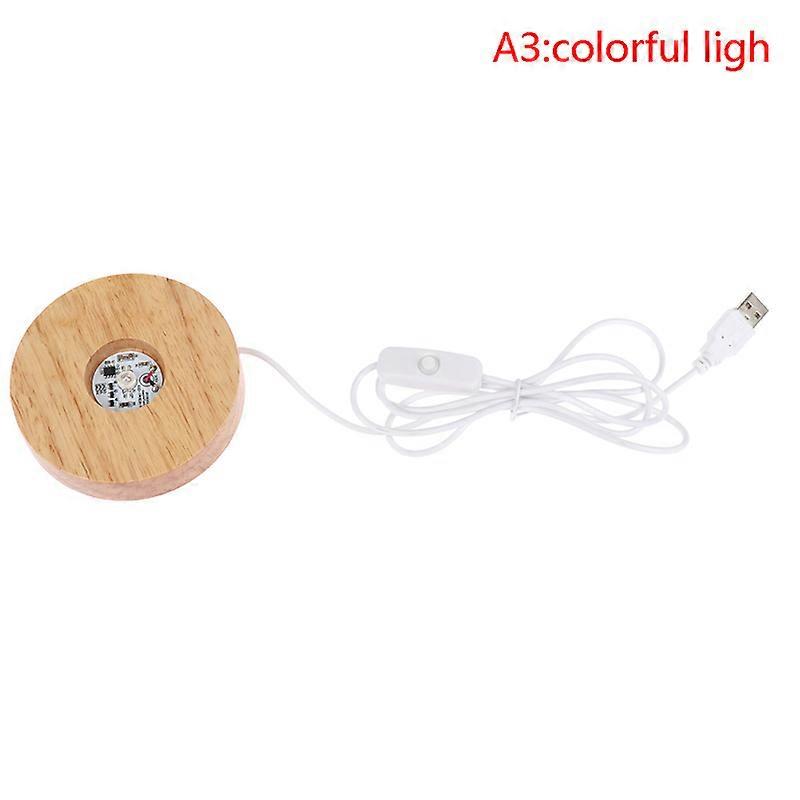 New aste wood lamp stand with remote control LED wooden light rotating display stand lamp holder art ornament