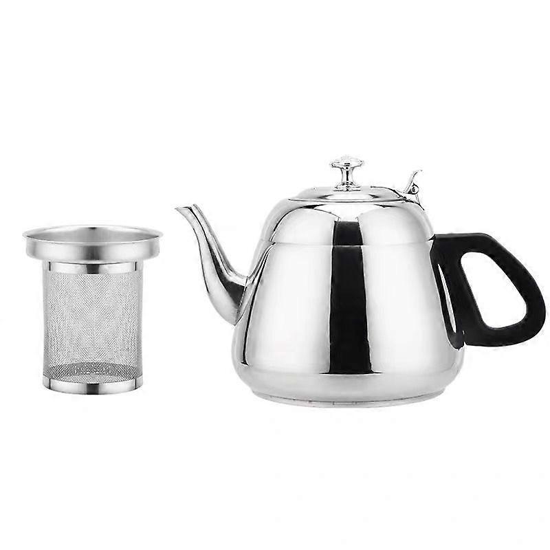 Silver Steel Teapot For Tea Infuser