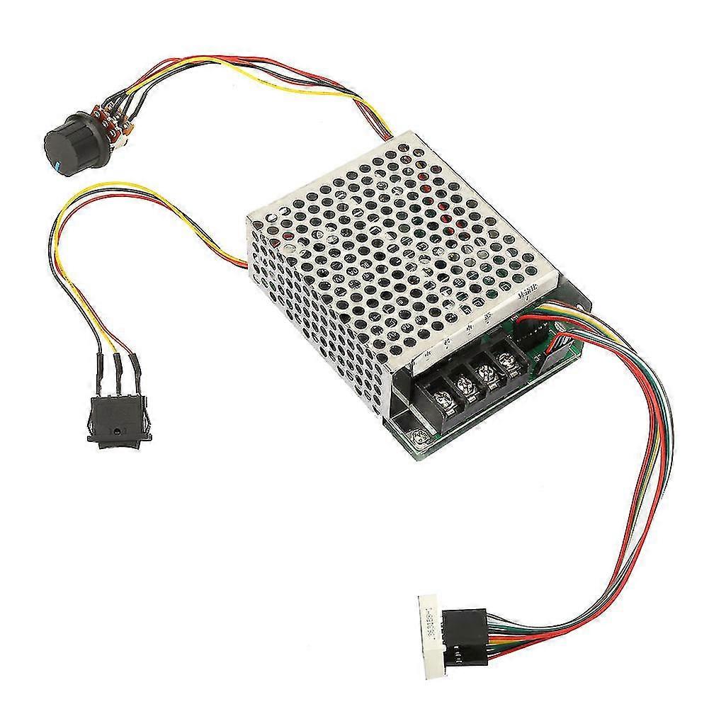 Contrôleur de vitesse de moteur à courant continu PWM, affichage numérique réglable de 0 à 100 %, 10 à 50 V, 40 A, réversible