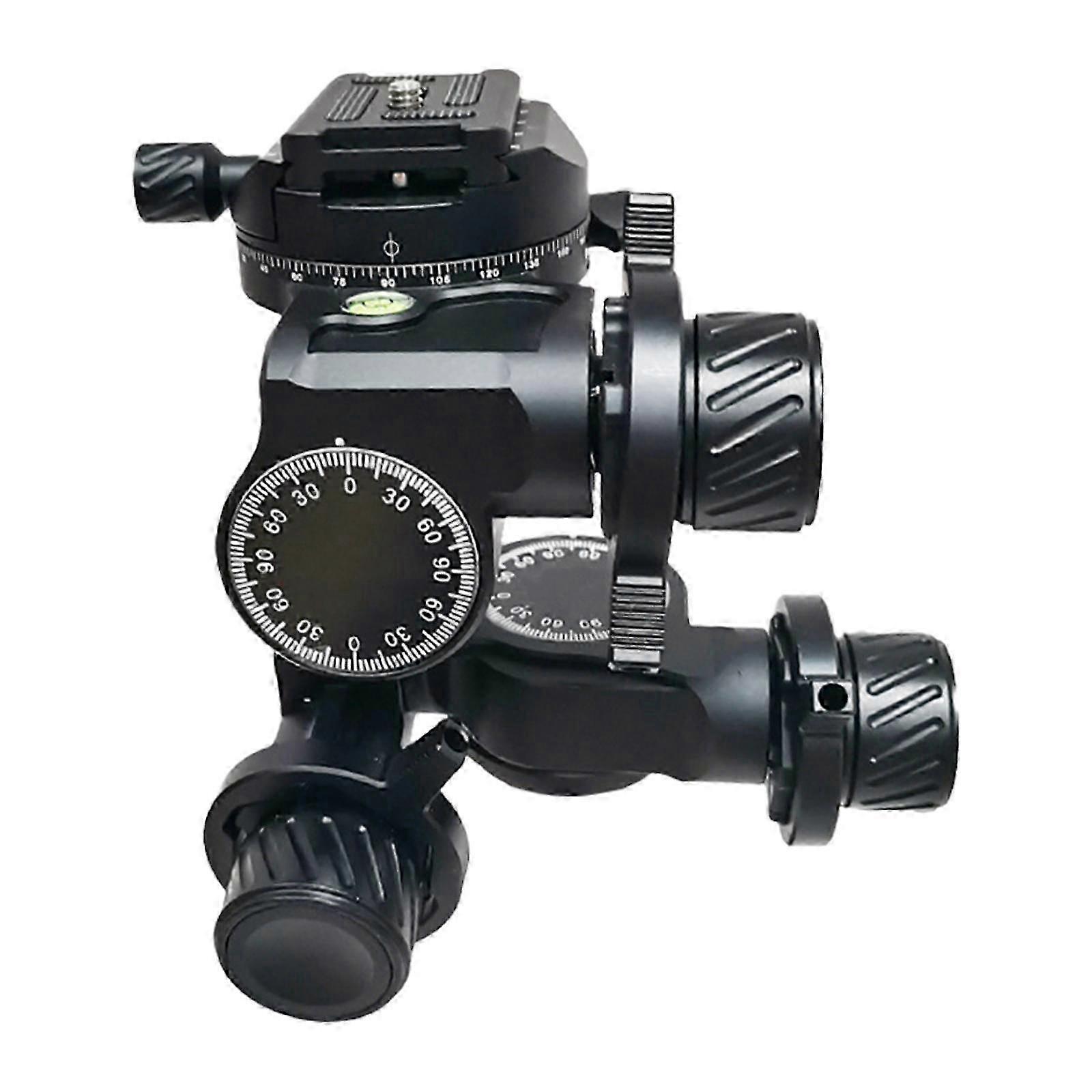 3 Way Geared Tripod Head Easy to Install High Performance Camera Tripod Head