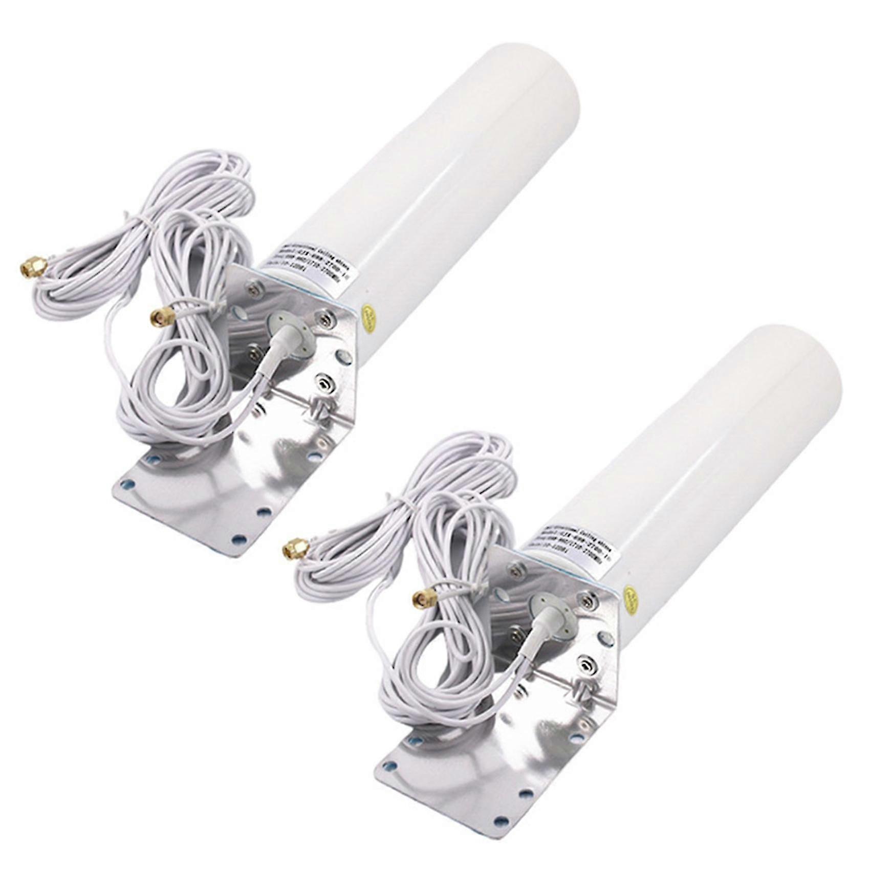 2x antenna wifi 4g Lte Antena Sma 12dbi Omni Antenne maschio 5m doppio cavo 2.4ghz per B315 E8372 Route