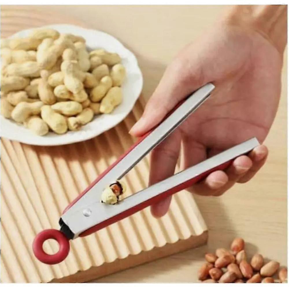 2x Nut Shell Cracker Peeling Tools,stainless Steel Manual Nuts Plier Kitchen Gagets