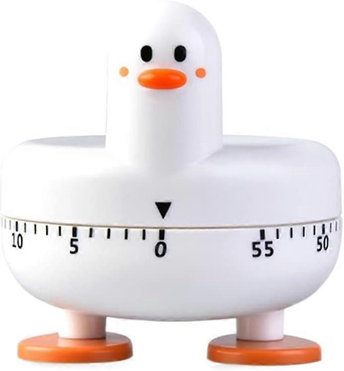 Cooking Timer Cute Duck Kitchen Timer 60 Minute Winding Mechanical Rotating Alarm Clock Suitable for Kitchen Cooking Baking
