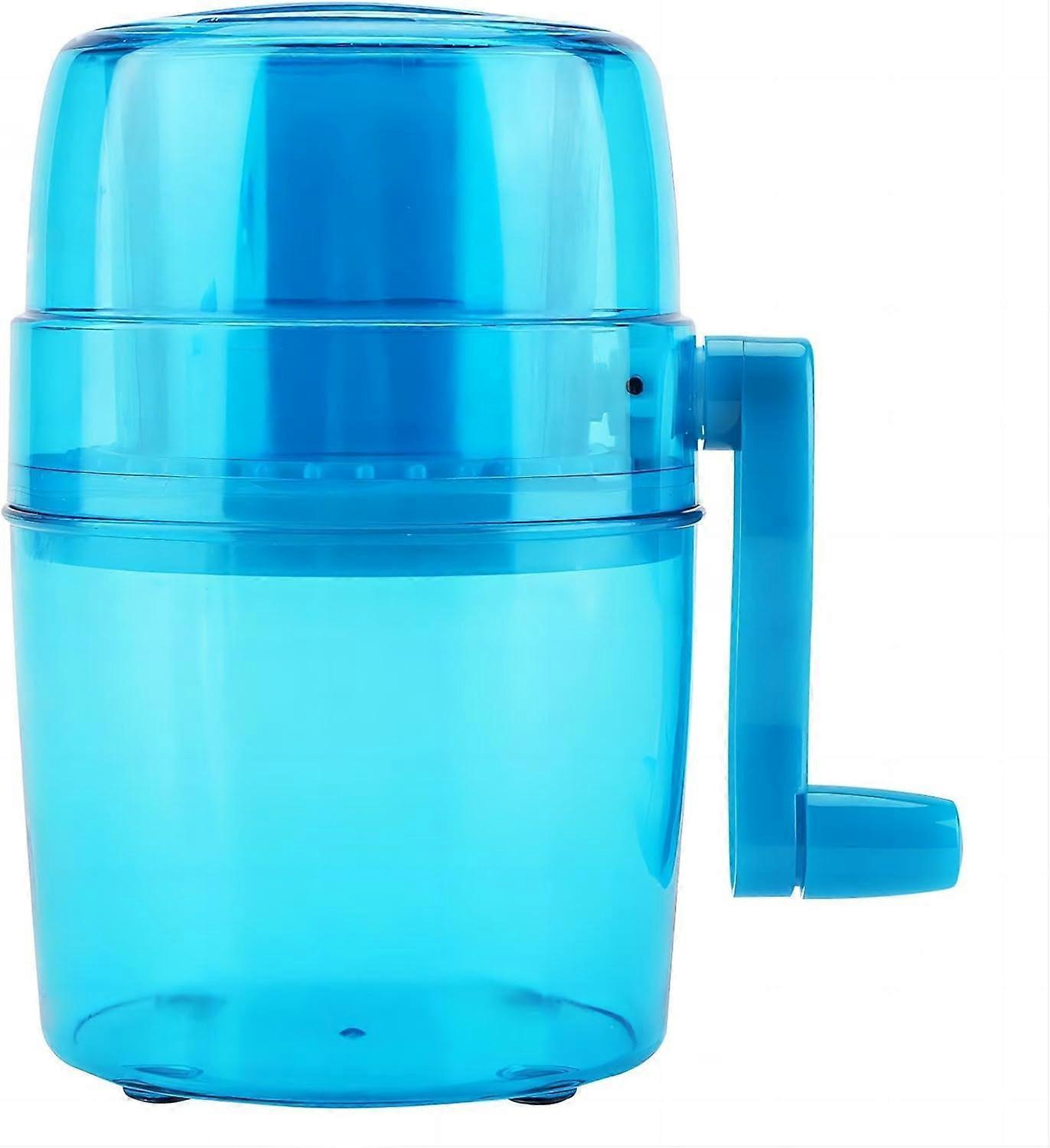 Manual Ice Crusher, 1.1L Hand Crank Ice Grinder Chopper Portable Ice Slush Machine for Kitchen Outdoor Making Snow Cones