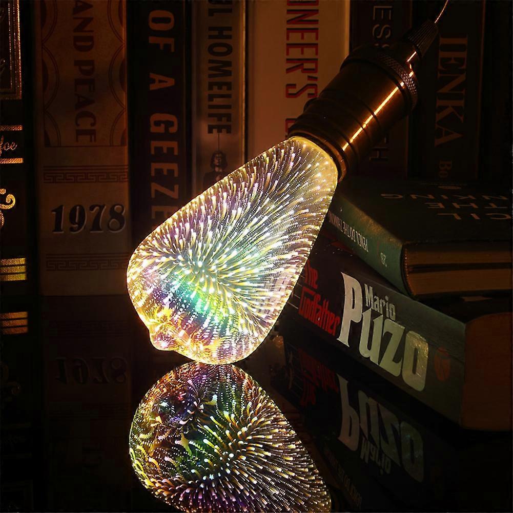 3D Firework LED Bulb LED Light Bulbs 3D Firework Effect 4W E27 Firework LED Lamp Vintage C-2665