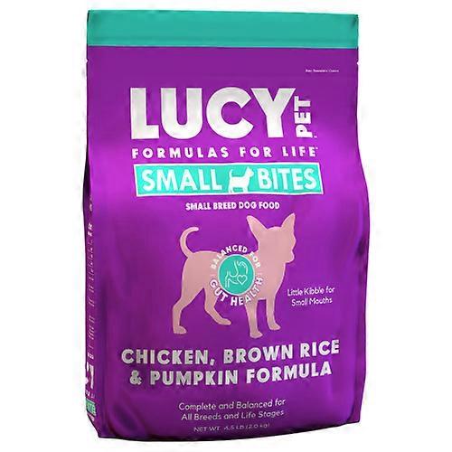 Lucy Pet Products, 小口盖干狗粮,鸡肉、糙米和南瓜,每个 1 个/4.5 磅